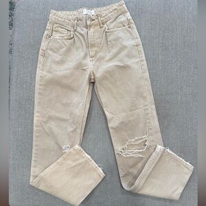 We The Free by Free People Distressed Straight Leg Jeans – Size 25